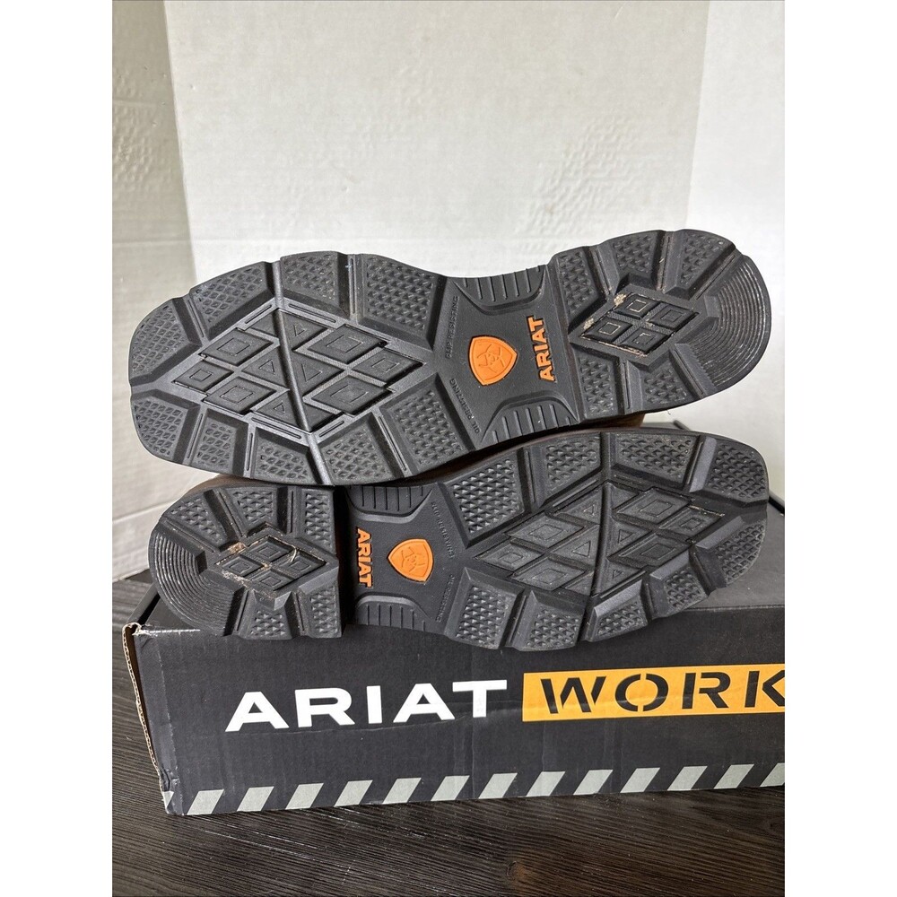 Ariat Boots Groundbreaker EE 13 Brown Square Soft Toe Electrical Hazard - Picture 8 of 15